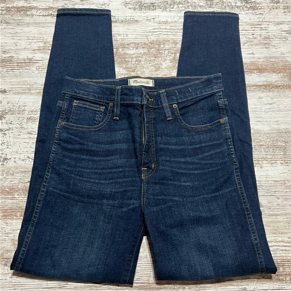 Madewell Tall 10" High-Rise Skinny Jeans in Hayes Wash size 29T.